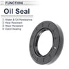 Oil Seal 50x82x12mm Seal Ring Rotary Shaft Seal Nitrile Rubber Black 5 Pcs