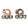 2 x Car Battery Terminal Connector TopPost Positive Negative Heavy Duty
