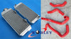 Honda ATC250R Aluminum Radiator + Red Hose (1985-1986)