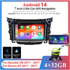 Hyundai I30 Elantra GT 7" Android Stereo GPS Navigation (2011-2017)