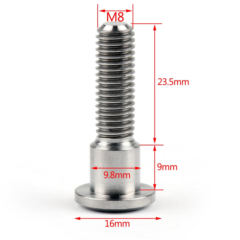 Suzuki GSXR Bandit 6 x Titanium TC4 Brake Disc Bolts M8x33mm (1995-2006)