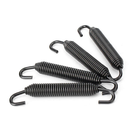 Black Universal Long Outlaw Racing Stainless Header Exhaust Springs 83mm