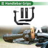 Handle Bar Throttle Aluminum Black Motorcycle Grips Cover Kit