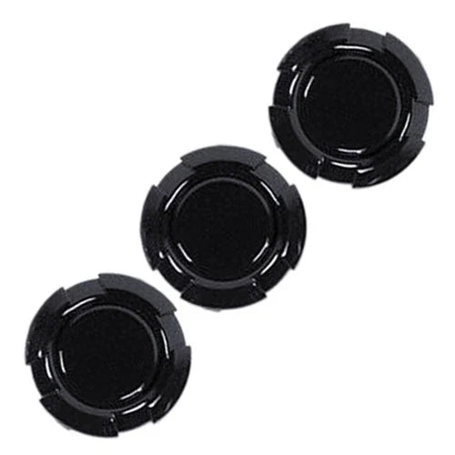 Jeep Wrangler JK 3 x Black Door Key Socket Covers (2007-2017)