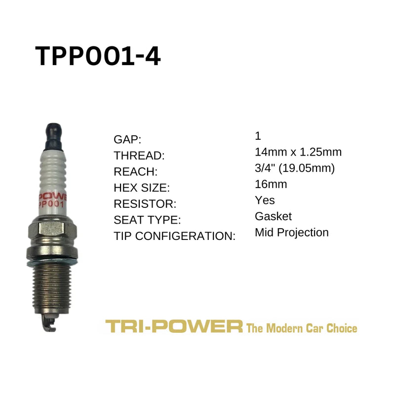 MG MG3 1.5L NSE 4 x Platinum Spark Plug Set