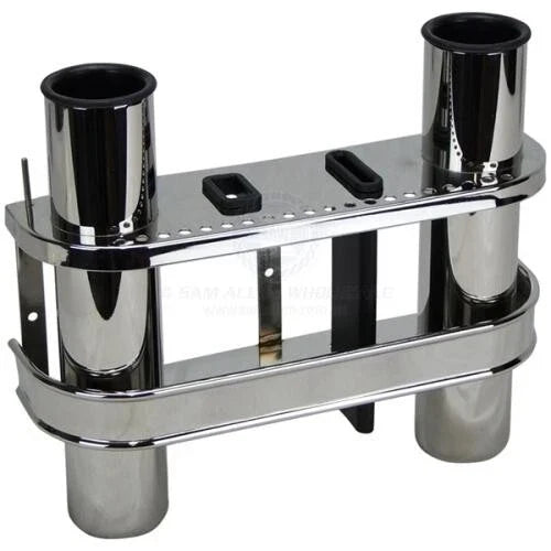 Stainless Storage Shelf 280mm x 235mm x 76mm Rod Holder