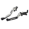765 Street Triple R, SPEED TWIN CNC Silver Extendable Brake Clutch Levers
