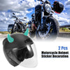 Car / Motorcycle 2 x Car Motorcycle Helmet Bull Horn Style Bumper Decoration Suction Cup Blue