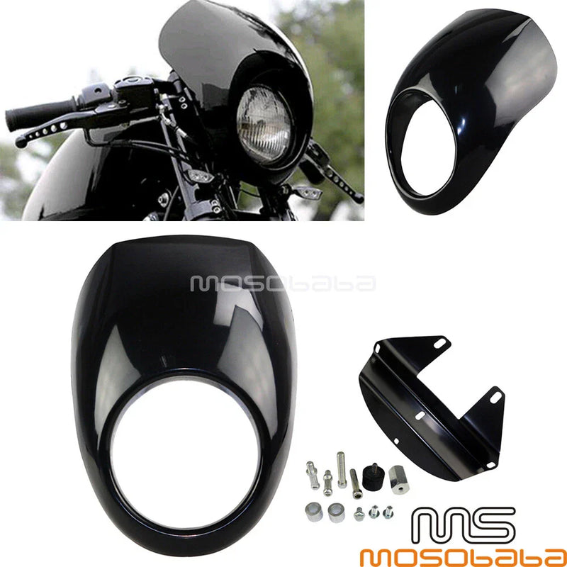 Harley FXD XL1200 FXR 5 3/4" Headlight Fairing Mask