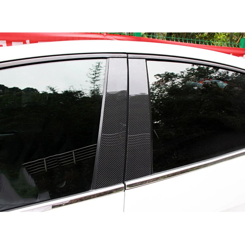 Honda Civic Carbon Fiber ABS Door Window B Pillar Post Covers (2006-2011)