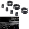 Honda Civic 2022+ CR-V 2023-2024 Black 7x Switch Knob Ring Cover Trim