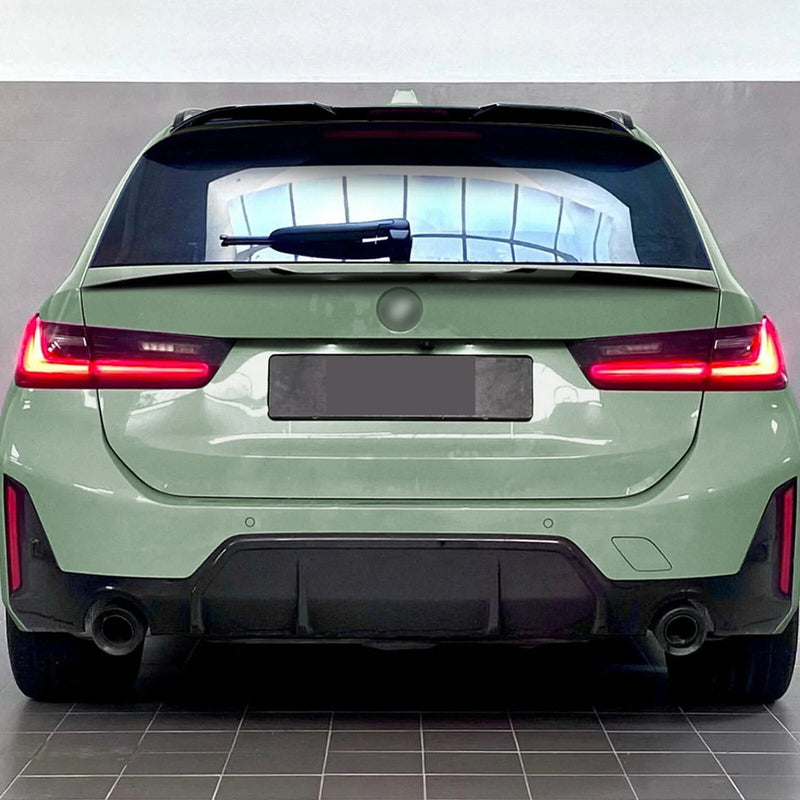 BMW 3 Series Gloss Black Rear Roof & Middle Spoiler Lip (2019-2023)