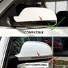 Audi A3 8P 2 Piece Gloss Black Side View Mirror Covers (2008-2012)