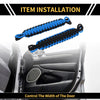 Jeep Wrangler TJ JK JKU (2007-2018) Black Blue 2 x Door Limiting Straps