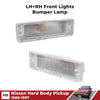 Front Bumper Light Lamp LH+RH Fits Nissan Navara D21 Pickup Truck 1986-97 D06