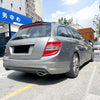 Benz C Class S204 Wagon Gloss Black Rear Boot Spoiler Lip (2008-2014)