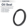Oil Seal 92x110x10mm Nitrile Rubber Rotary Shaft Seal Black 5 Pcs