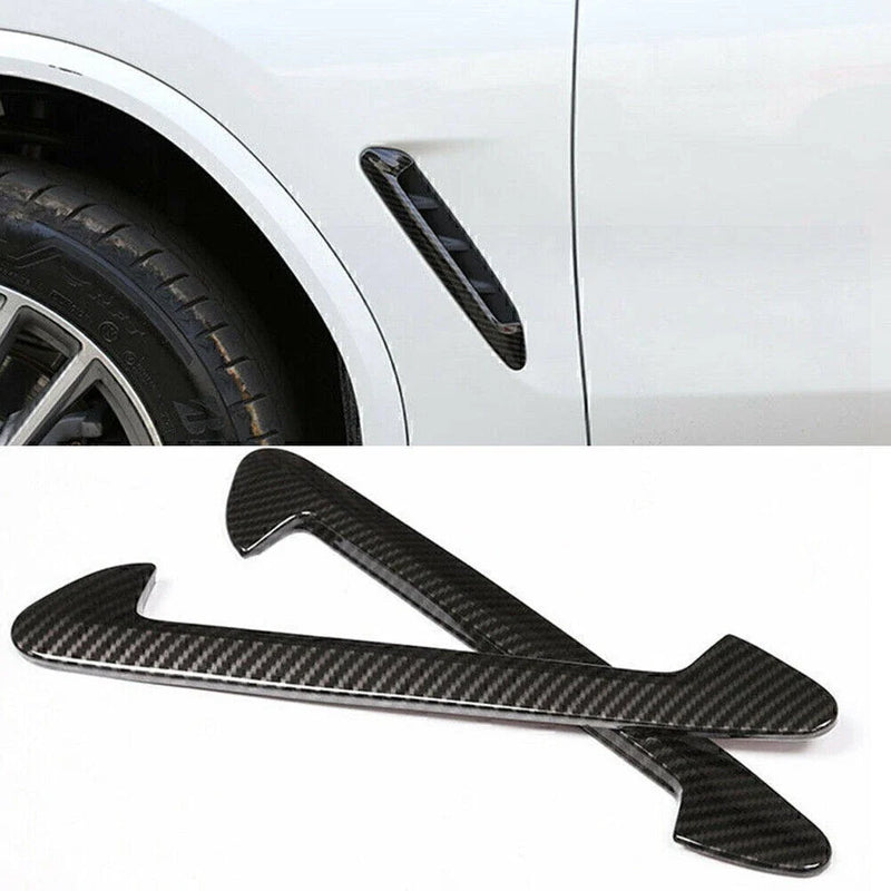 BMW X3 X4 Carbon Fiber Side Air Fender Vent Trim (2018-2023)