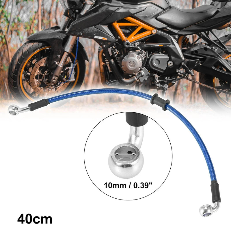 Motorcycle Universal 40cm 15.75" Brake Clutch Oil Hose Hydraulic Blue