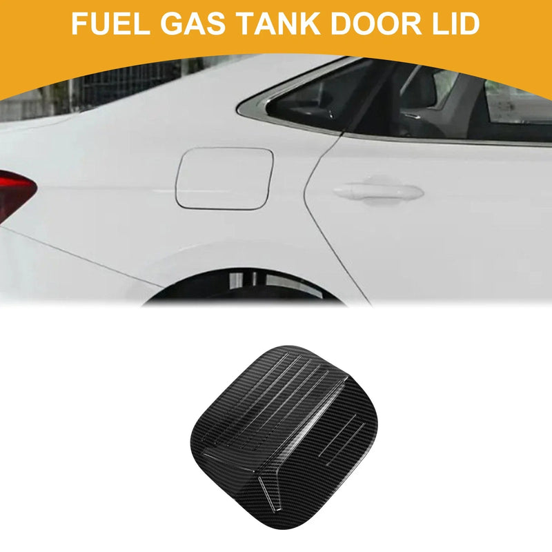 Honda Civic 2022-2025 Gas Tank Flap Carbon Fiber Black Fuel Tank Door Cap