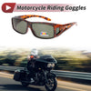 Bike 1 Pc Motorcycle Riding Goggles Dark Green Lens Deep Black Brown Frame