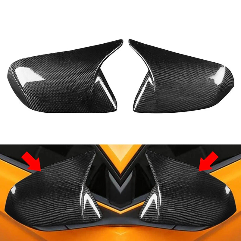 Ford Mustang Carbon Fiber Side Mirror Cover Caps (2015-2024)