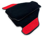 Ferrari F430 2 x Carpet & Red Alcantara Leather Floor Mats (2004-2009)