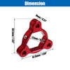 Motorcycle 2 x 22mm Fork Preload Adjusters Aluminum Alloy Red