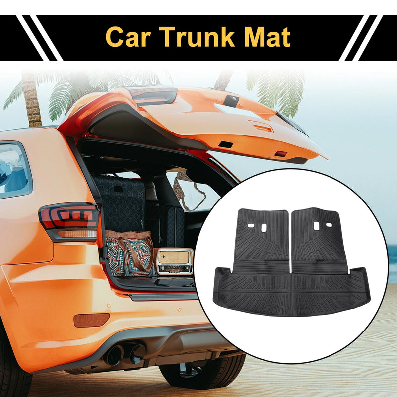 Hyundai Santa Fe (2024-2025) Stripe Pattern TPE Cargo Liner Rear Trunk Mat