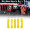 Jeep Wrangler JL JLU (2018-2023) - Yellow Door Handle Cover Trim