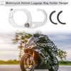 Scooters Motorcycle Hanging Hook Hexagonal Aluminum Alloy White