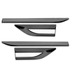 Universal Car Stainless Steel Front Door Side Fender Emblem Cover Trim