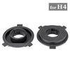 LED H4 2 x Black Headlight Bulb Base Adapter Socket Retainer