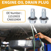 Buick Silver Tone Oil Drain Plug Pan Thread Repair