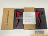 Harley Sportster 3 Finger 5.3'' Handle Grips Brake Clutch Levers Red (2010-2023)
