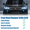 BMW X5 Silver Tone Front Hood Bumper Grille Grill