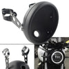 Harley Motorcycle Matte Black 7" LED Headlight Shell w/ Bracket