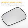 Ford Fiesta Left Side White Mirror Glass W/ Back (2002-2005)