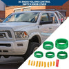 Dodge RAM Green Gear Shift Headlight Media Knob Cover 5 x (2013-2017)