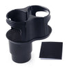 Car Center Console Carbon Fiber Water Cup Holder Cover
