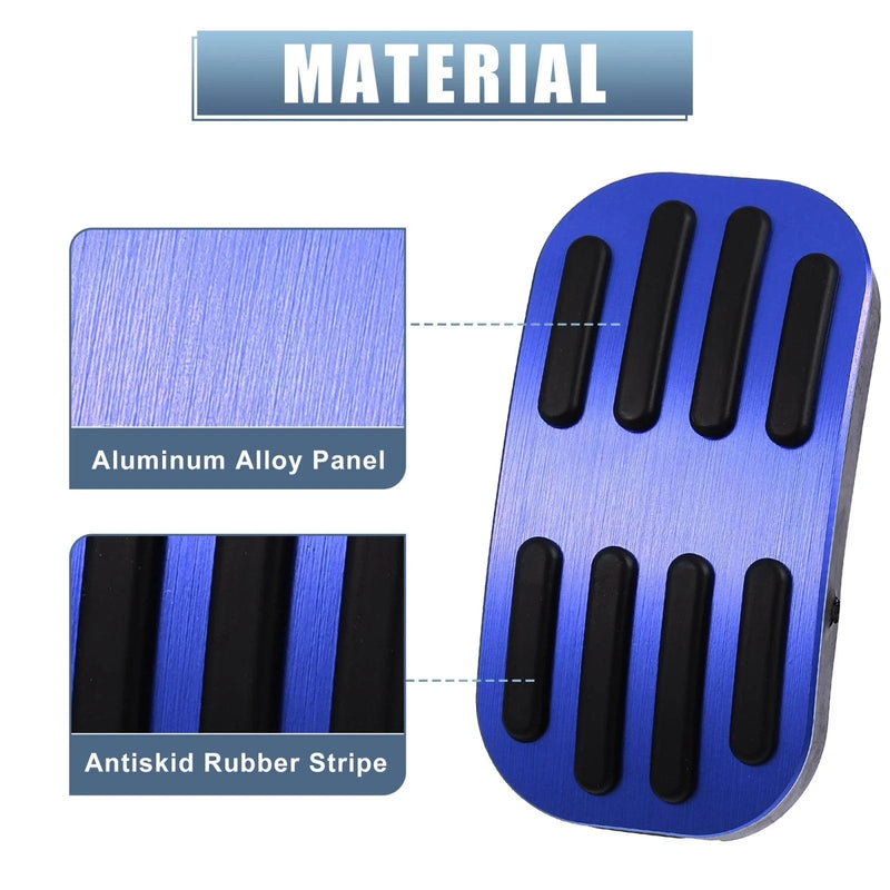 Toyota C-HR (2016-2018) Blue Gas Pedal Brake Pad Covers Anti-Slip