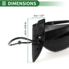 Honda Fit (2009-2014) Gloss Black Left Side Door Mirror Replacement