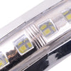Truck Trailer 12V 24V 8x White 4-LED Clearance Side Marker Lights