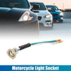 JH70 2 x 3 Wire Motorcycle Headlight Wires Harness Connector Sockets