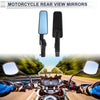 M8 / M10 Motorcycles Black Aluminum Rear View Mirror Handlebar