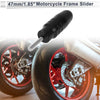 11mm Aluminum Alloy Plastic Motorcycle Slider Frame Bolt 1Set Black