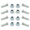 Polaris Ranger 425 500 700 EV 8 x Front Wheel Studs & Nut