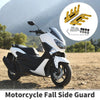 Motorcycle 1 Set Side Guard Fender Mud Guards Gold Tone