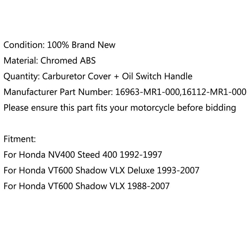 Honda NV400 Steed 400 VT600 Shadow VLX Carburetor (1996-2000)
