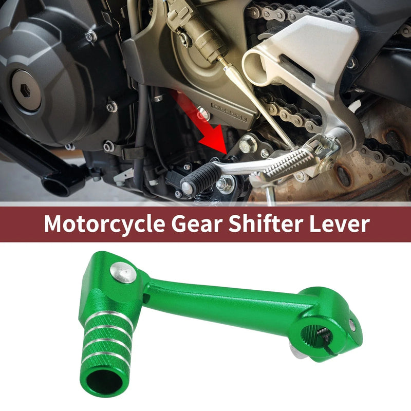Bosuer M5 Green Head Folding Motorcycle Gear Shifter Lever